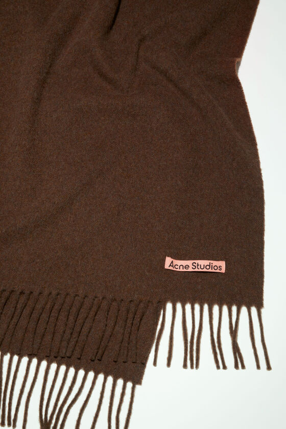 (image for) Eco-Conscious Fringe wool scarf - oversized